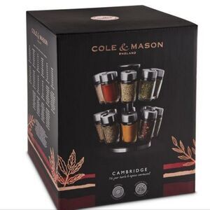 Cole & Mason Cambridge 16-Jar Herb & Spice Carousel